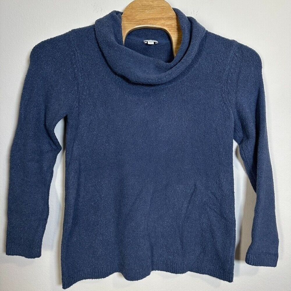 J Jill Shirt Womens S Small Blue Top Turtleneck‎ Tunic Sweater Ladies
